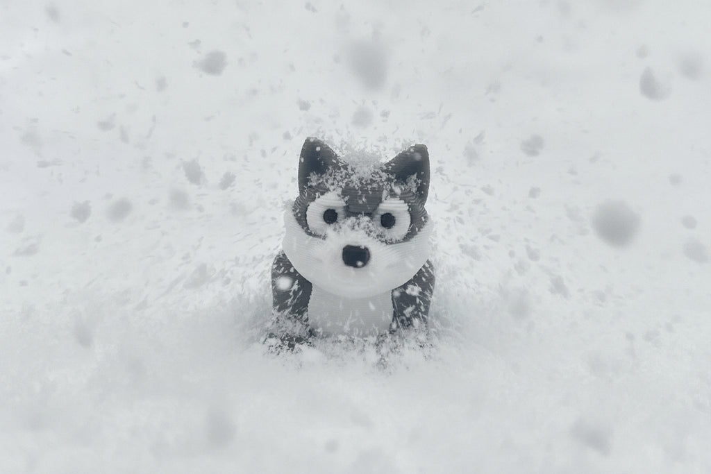 Cute 3d printed husky