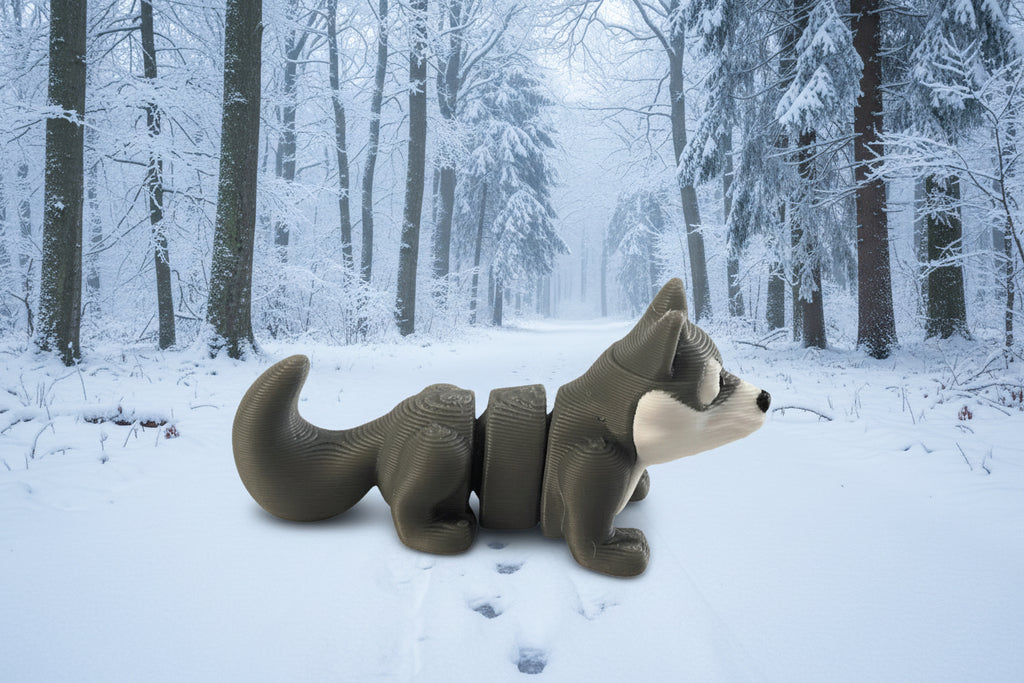 Cute 3d printed husky